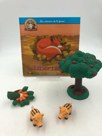 Livre + figurines Altaya les animaux de la ferme N•53 l’hibernation