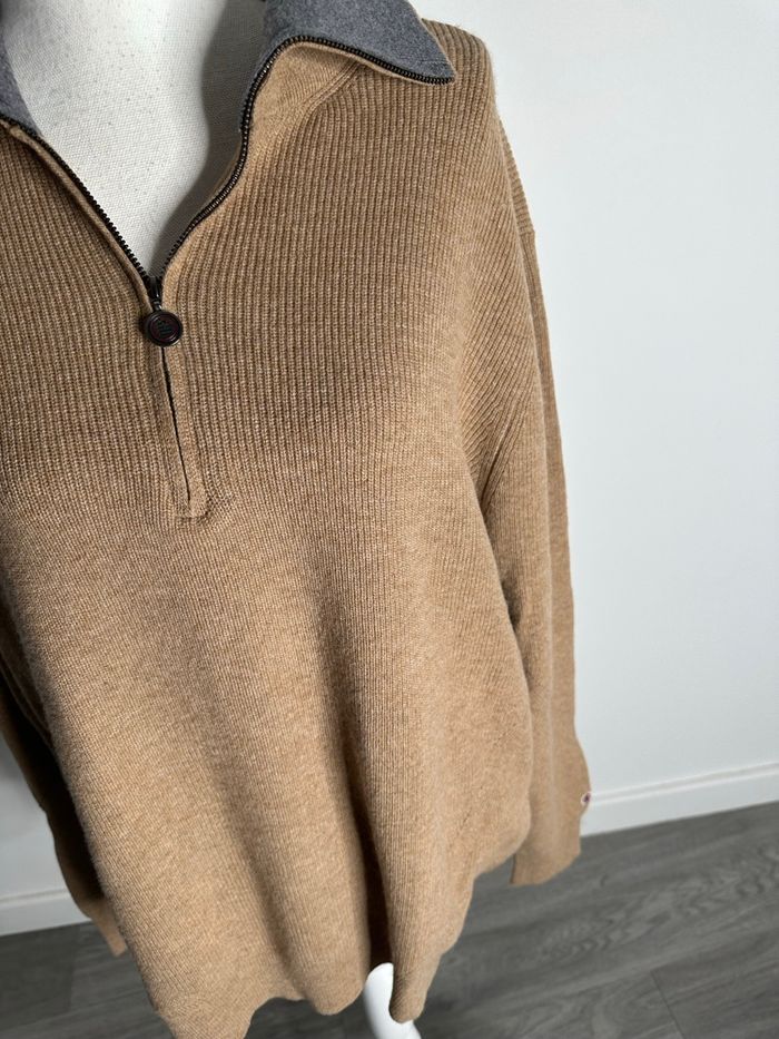 Pull beige laine et alpaga Serge Blanco TXL - photo numéro 8