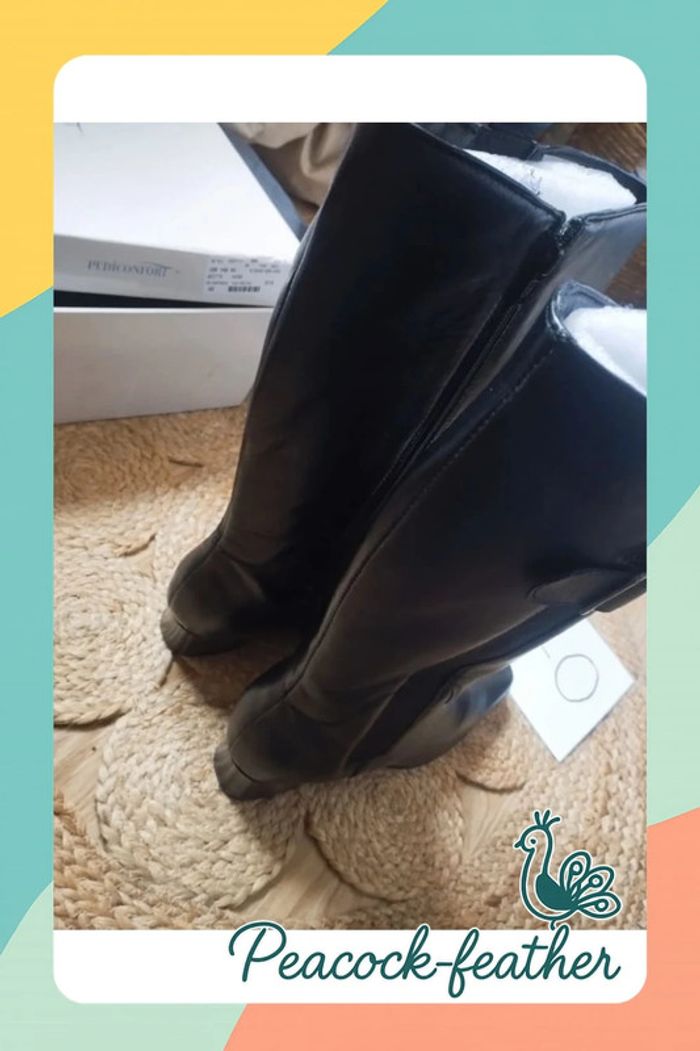 Bottes neuves noires pédiconfort 40 - photo numéro 11