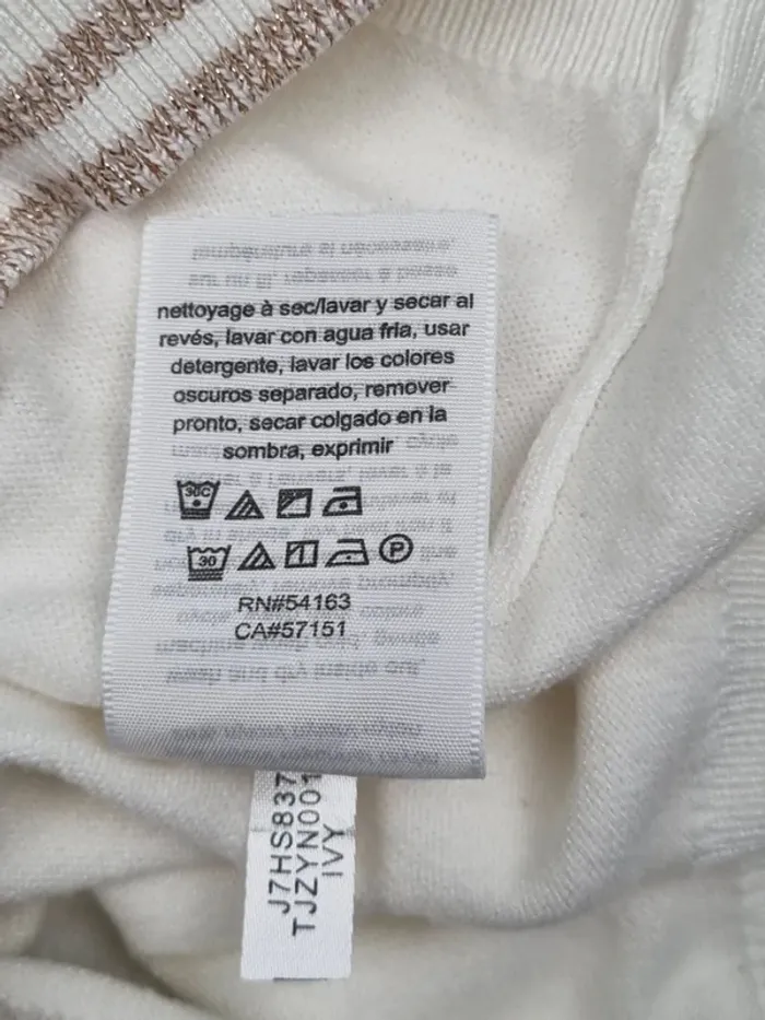 Pull col roulé Tommy Hilfiger blanc, L Femme - photo numéro 7