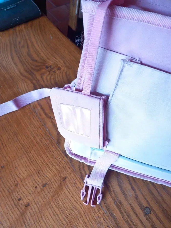 🗑cartable à dos rose Poivre Blanc - photo numéro 7