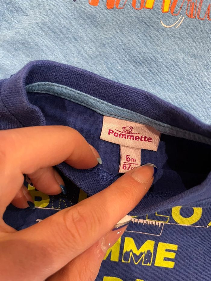 Lot 3 tee-shirts manches longues 6 mois - photo numéro 6