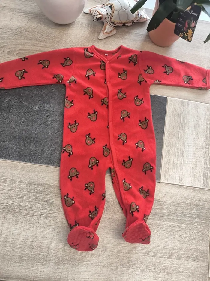 Pyjama polaire Rennes garçon 12 mois 80cm Zeeman - photo numéro 2