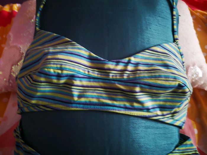 Maillot de bain 2 pièces tons bleu vert - photo numéro 4