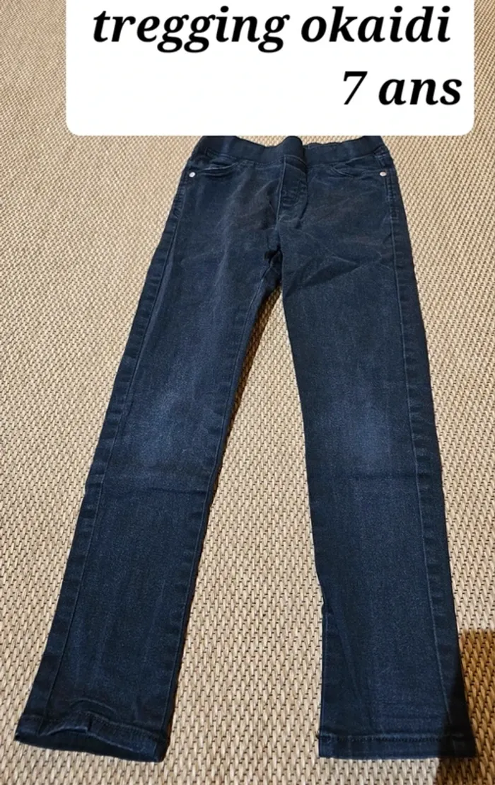 Pantalon fille tregging okaidi 7 ans