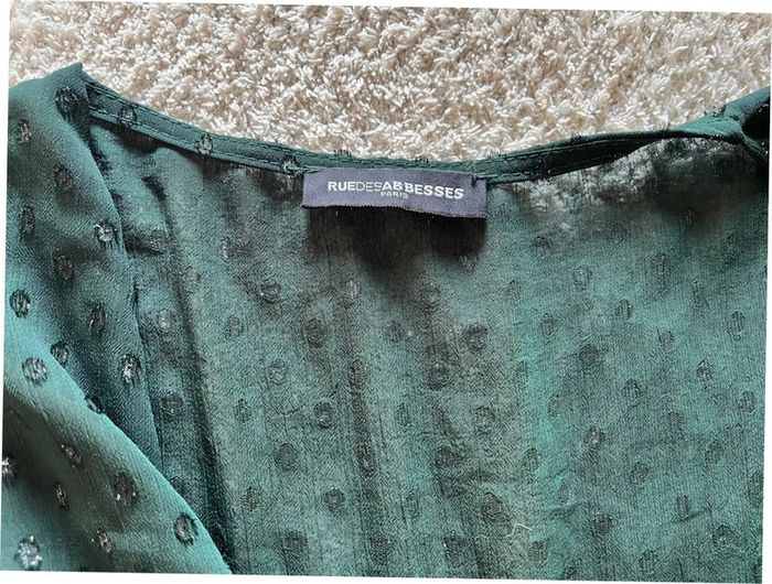 Robe verbe avec pois pailletés doublée taille 1 Rue des Abbesses - photo numéro 2