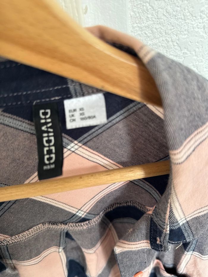 Chemise à carreaux xs hm - photo numéro 3