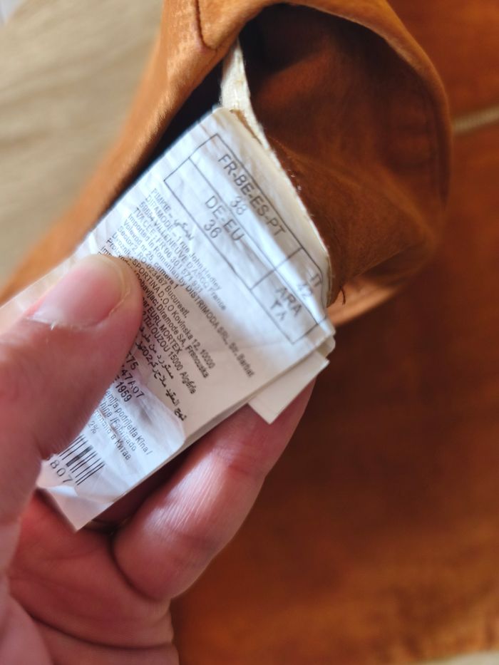 Jupe en suédine Camel - photo numéro 3