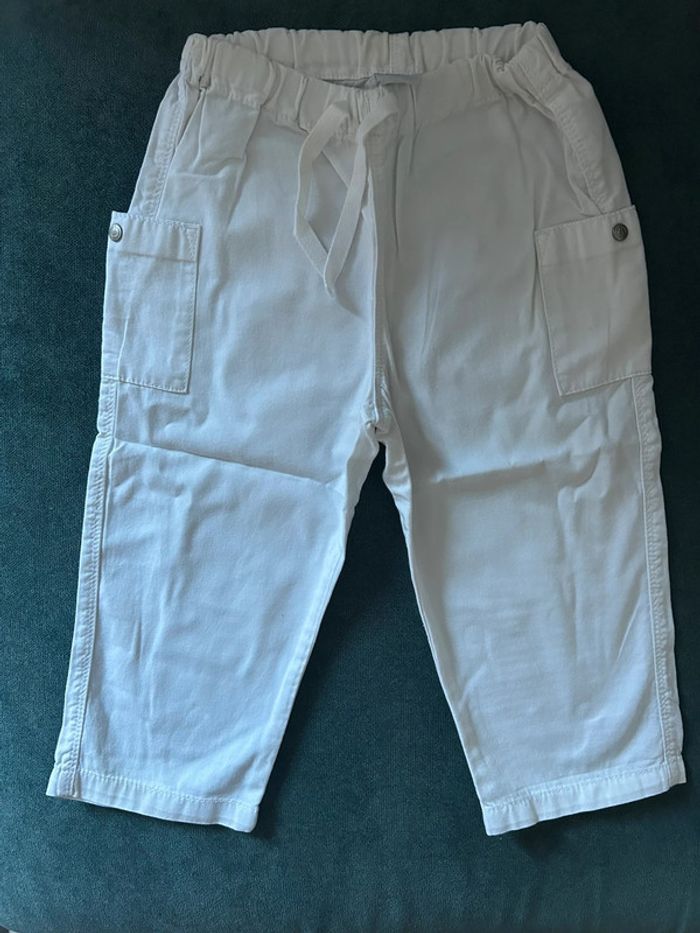 Pantalon blanc petit bateau 24 mois