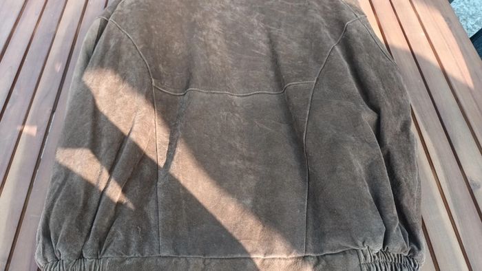 Blouson en croûte de cuir Rocadis leather taille 38 - photo numéro 2