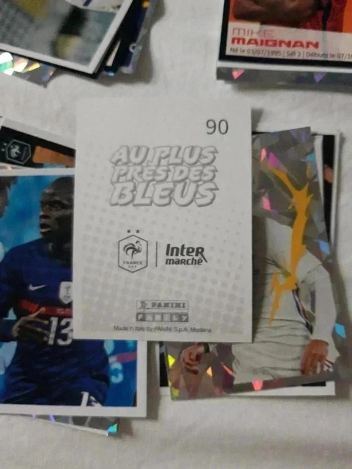 Lot 83 Cartes foot panini équipe de France - photo numéro 2