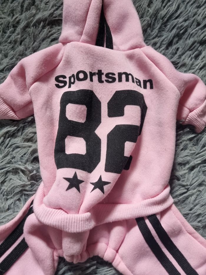 Combinaison jogging rose taille XS pour chien ou chat - photo numéro 3