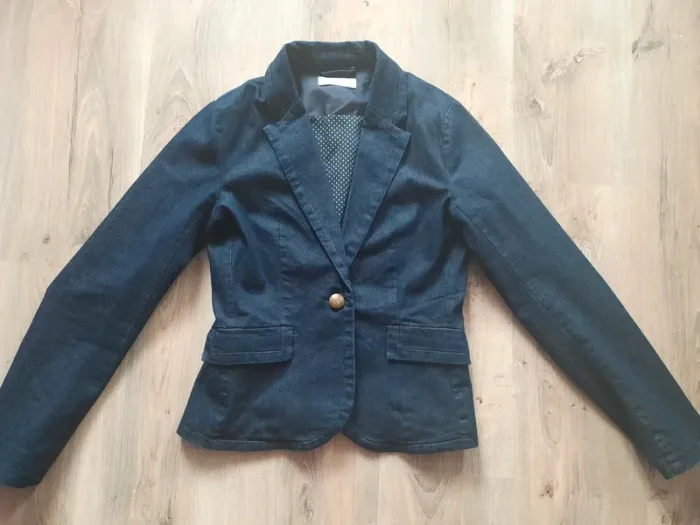 Veste en jean cintrée 'Camaieu' taille 38