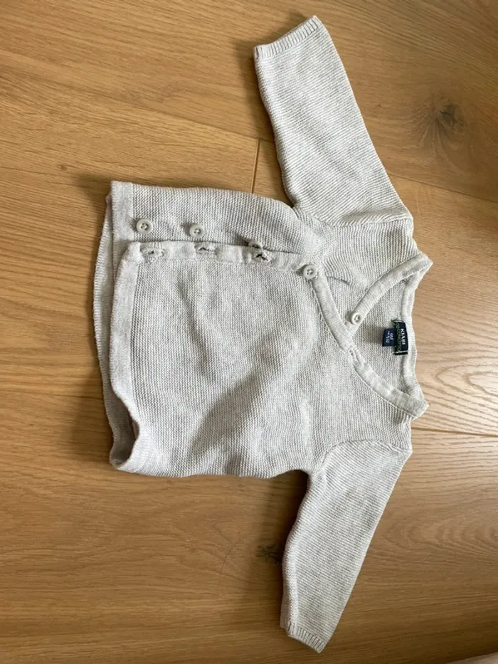 Gilet en coton taille 0 mois