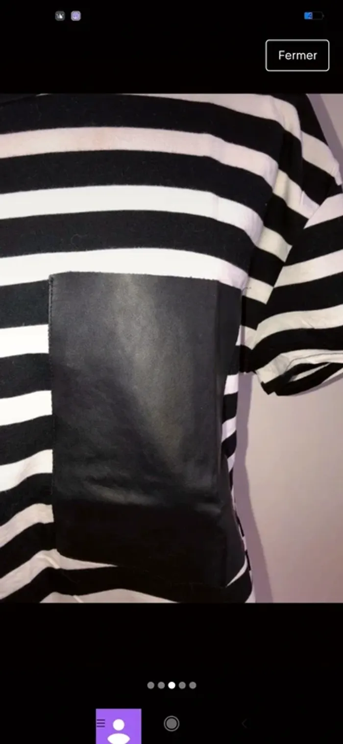 Top Zara S noir et blanc⬜ - photo numéro 3