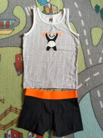 Ensemble maillot de corps et boxer taille 98-104 cm, 2-4 ans