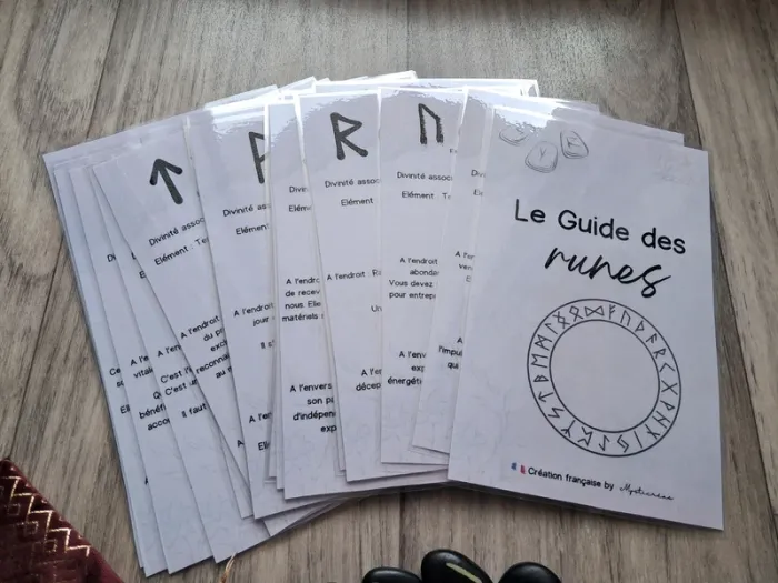 Ensemble divination runes + guide - photo numéro 4