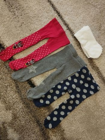 Lot collants bébé fille 1-6 mois