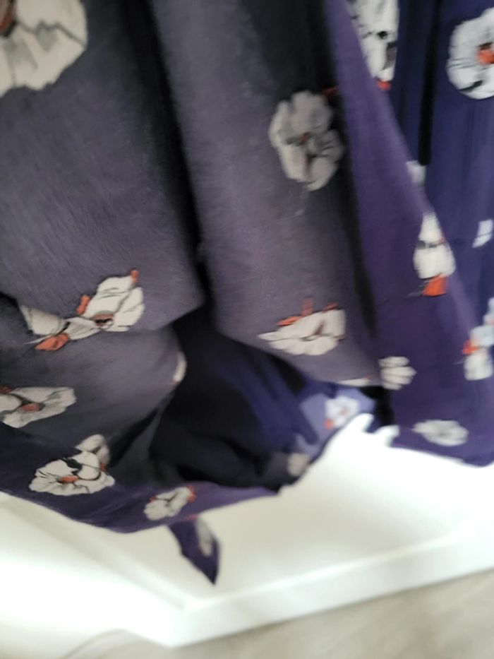 Robe bleue motif fleurs blanches Naf naf - photo numéro 5