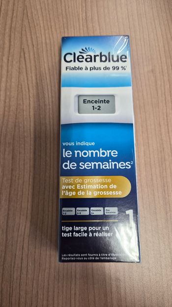 Test de grossesse Clearblue digitale nombre de semaines
