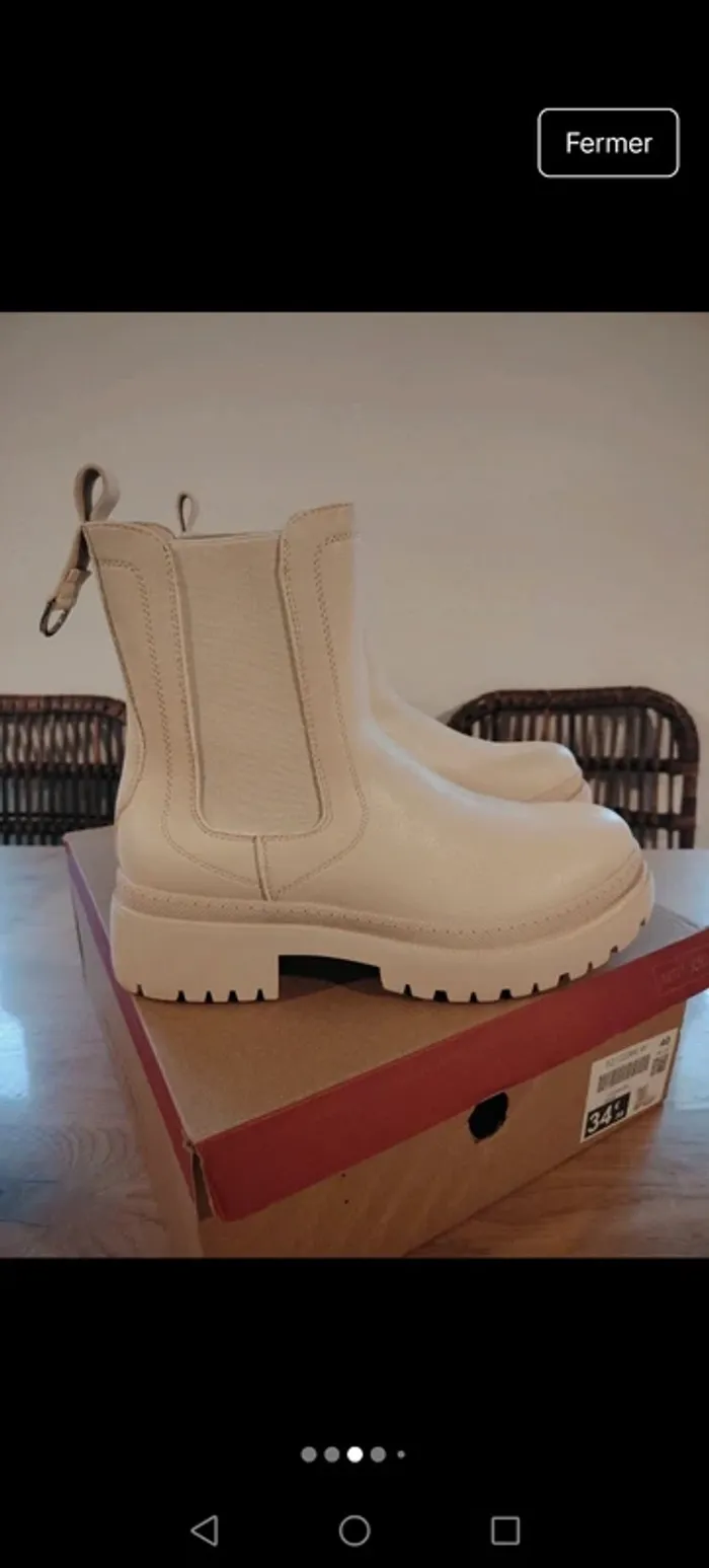 Bottines beige NEUVES - photo numéro 2