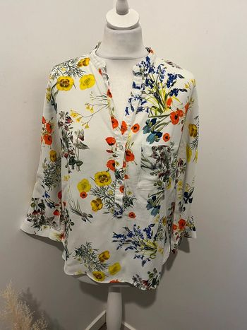 Chemisier à fleurs Zara M comme neuf