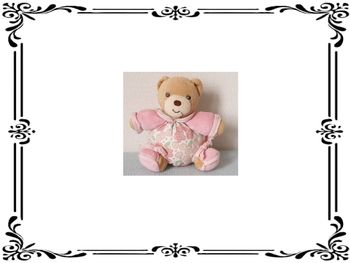 Peluche ourson rose 2.