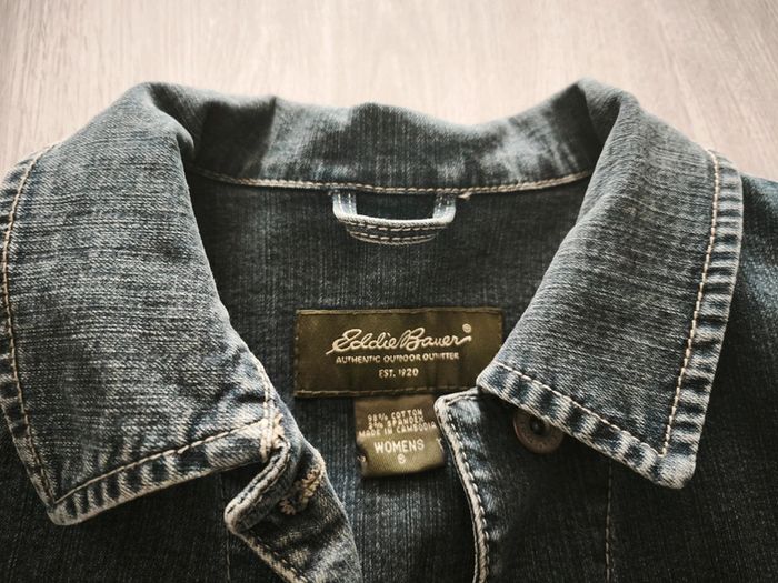 Veste en jean bleu foncé - photo numéro 4