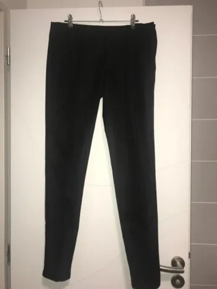 pantalon pinces femme jennyfer 38 noir satiné - photo numéro 2