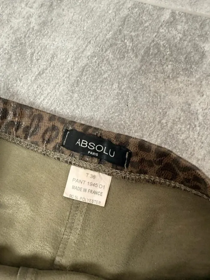 Legging Absolu Paris léopard femme taille 38 super état - photo numéro 3