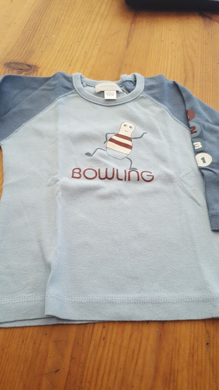 Ensemble 4 pieces salopette + tee shirt manches longues