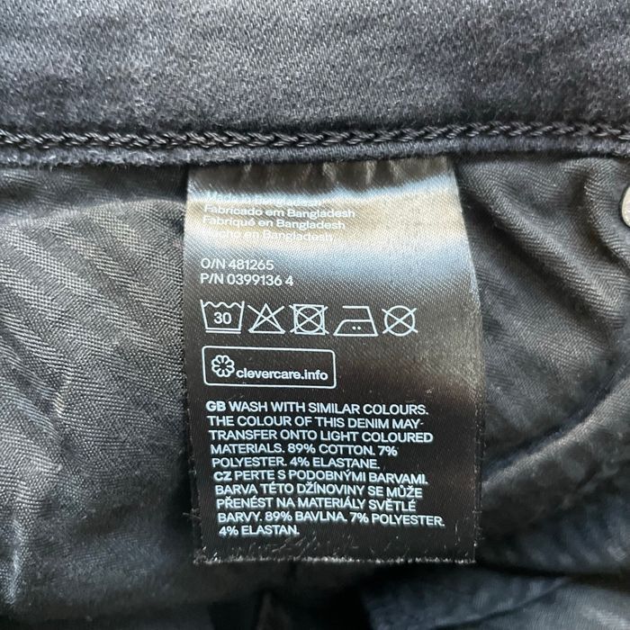 Jean shaping skinny H&M Taille 38 noir délavé regular waist V054 - photo numéro 8