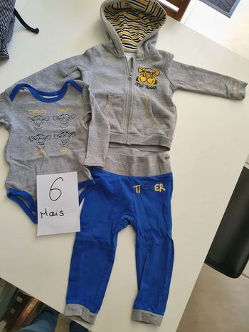 Ensemble tigrou, 6-12 mois