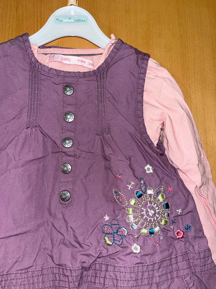 Ensemble g baby robe et tee shirt taille 2 ans - photo numéro 3
