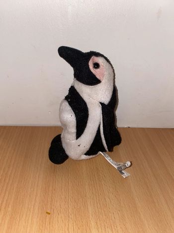 Mini peluche pingouin vintage