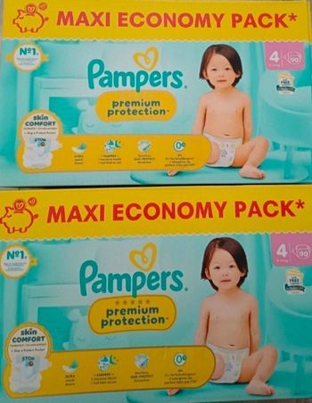 Couches Pampers premium protection Taille 4