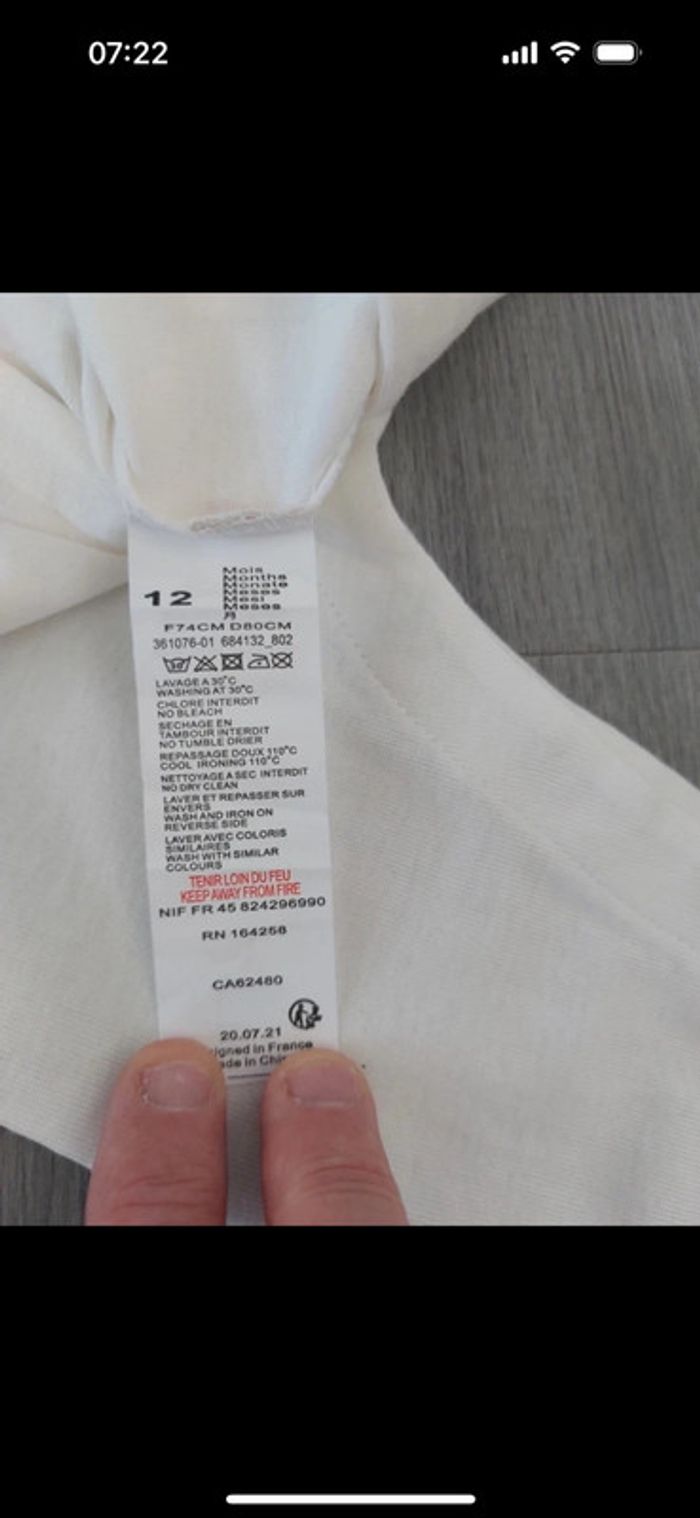 Pyjama 100% coton Catimini taille 12 mois - photo numéro 4