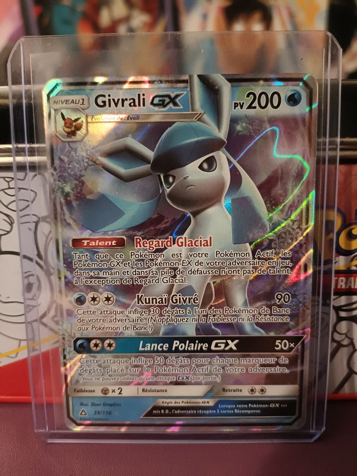 Carte Pokémon Givrali GX 39/156 Super rare FR Near mint