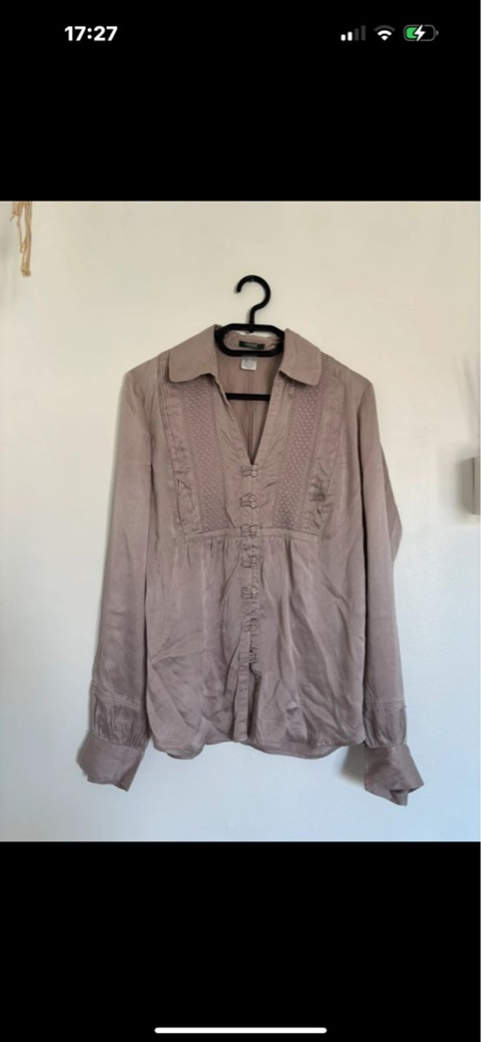 Chemise vintage en soie - photo numéro 3