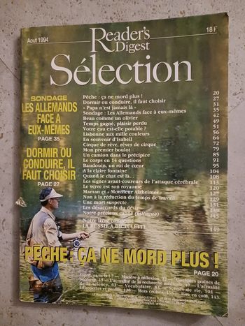 livre sélection Aout 1994