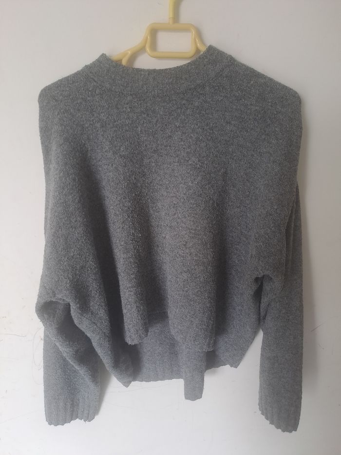 Pull gris H&M taille S - photo numéro 2