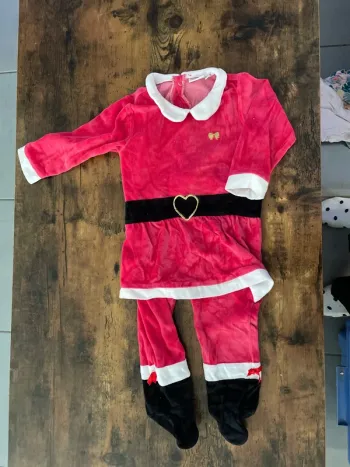 Pyjama grenouillère de la mère Noël bébé fille 18 mois