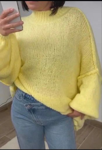 Pull jaune tendance 