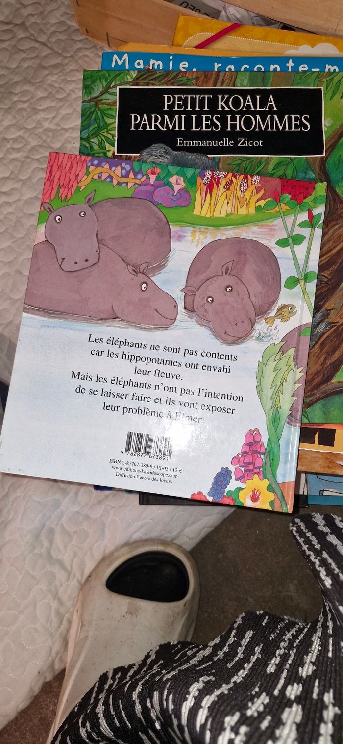 Livre enfant Elmer et les hippopotames - photo numéro 2
