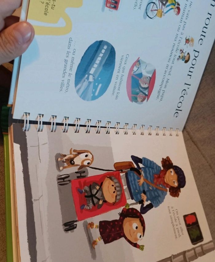 Grand  livre mes premières découvertes livre je vais a l' école - photo numéro 4