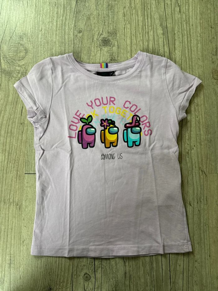 Haut manches courtes among us 8ans TBE
