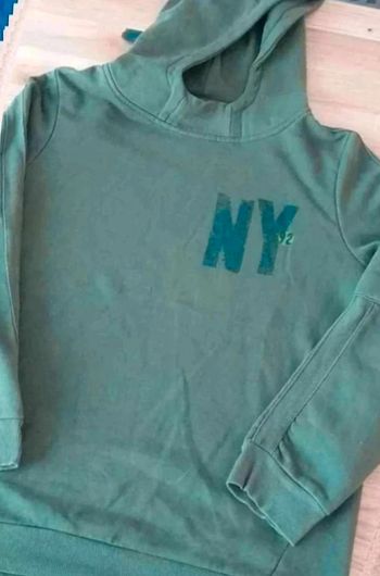sweat à  capuche 14  ans  (158/164)  kaki