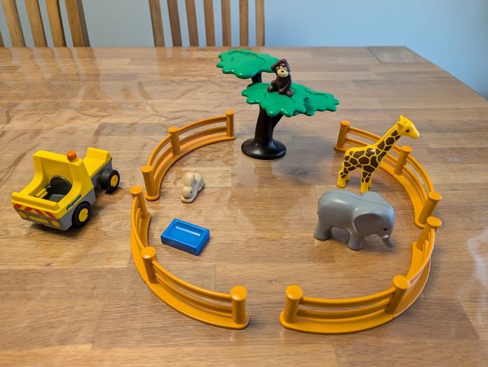 Lot 4 de playmobil 123 au zoo - photo numéro 2