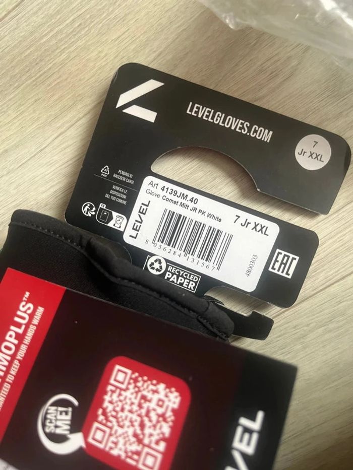 Moufle de ski level gloves neuf taille 7 jr xxl prix boutique 49,95€ - photo numéro 4