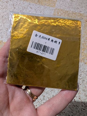 Feuilles dorées pour créations 